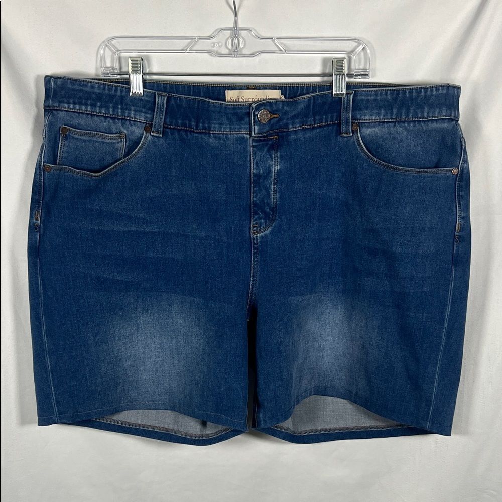 Soft Surroundings The Ultimate Short Pull On Relaxed Denim Size 2X